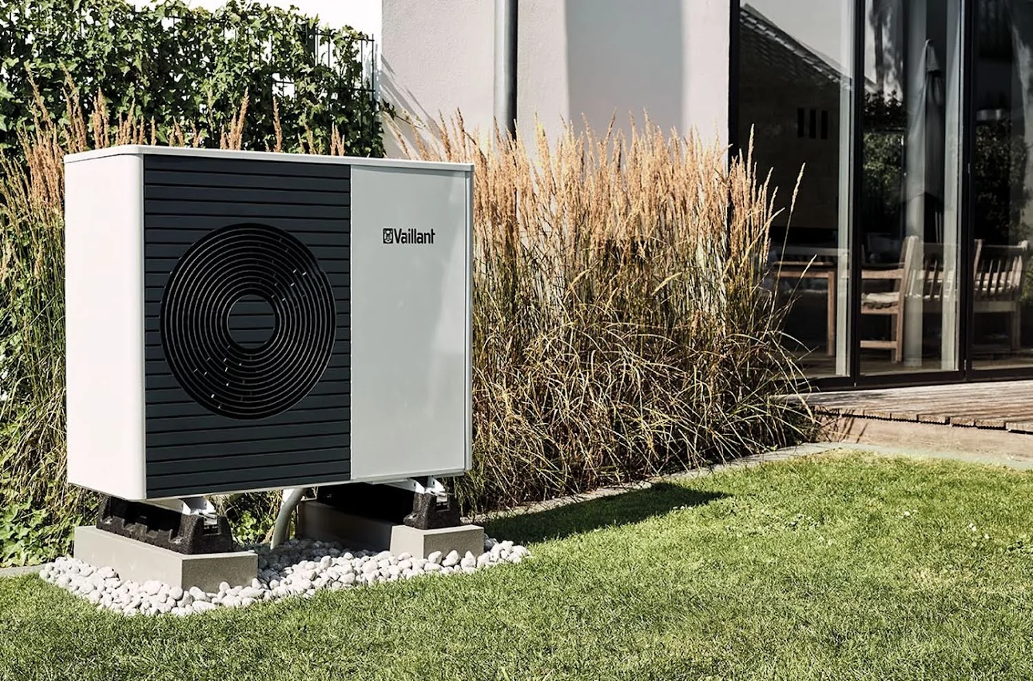 Buitenunit van een warmtepomp