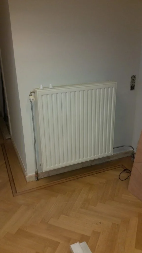 Geplaatste radiator