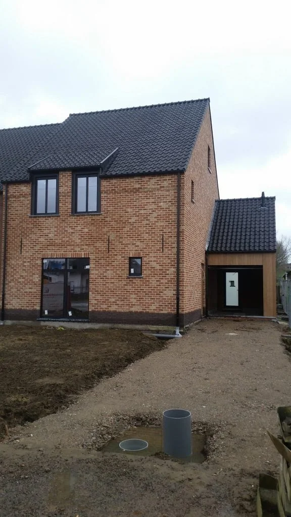 Woning in aanbouw